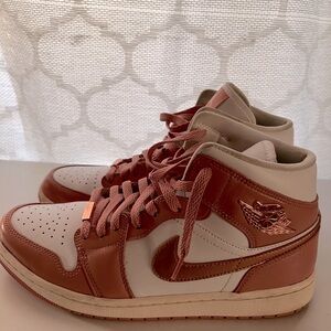 Rose Gold High Top Jordans
